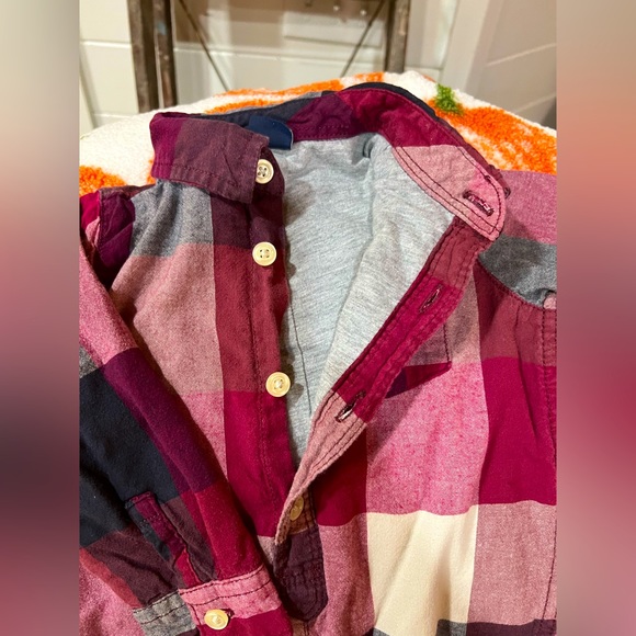 Baby Gap 18-24 month Plaid Reversible Onesie Romper Jumper Jumpsuit - Picture 2 of 4